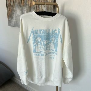 American Eagle Metallica Oversized Size Large Sweatshirt